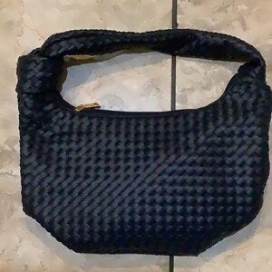 Elegant Black Woven Handbag ( Sondra Robert’s)